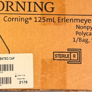 Corning 125 mL Polycarbonate Erlenmeyer Flask with Vent Cap