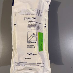 Falcon 5 mL Round Bottom Polystyrene Test Tube, with Snap Cap, Sterile